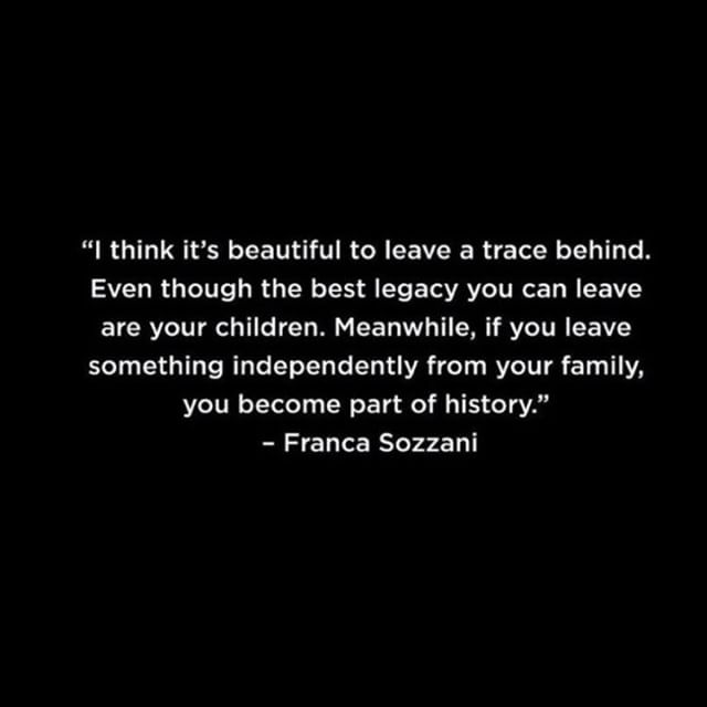 Quote from the documentary @franca_the_movie "Chaos and Creation" @francescocarrozzini