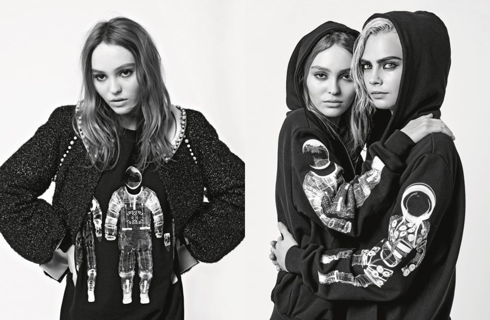 Лили-Роуз Депп и Кара Делевинь в осеннем кампейне Chanel (фото 1)
