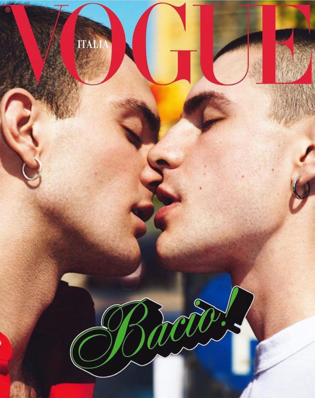 Жаркие поцелуи: Три обложки итальянского Vogue (фото 3)