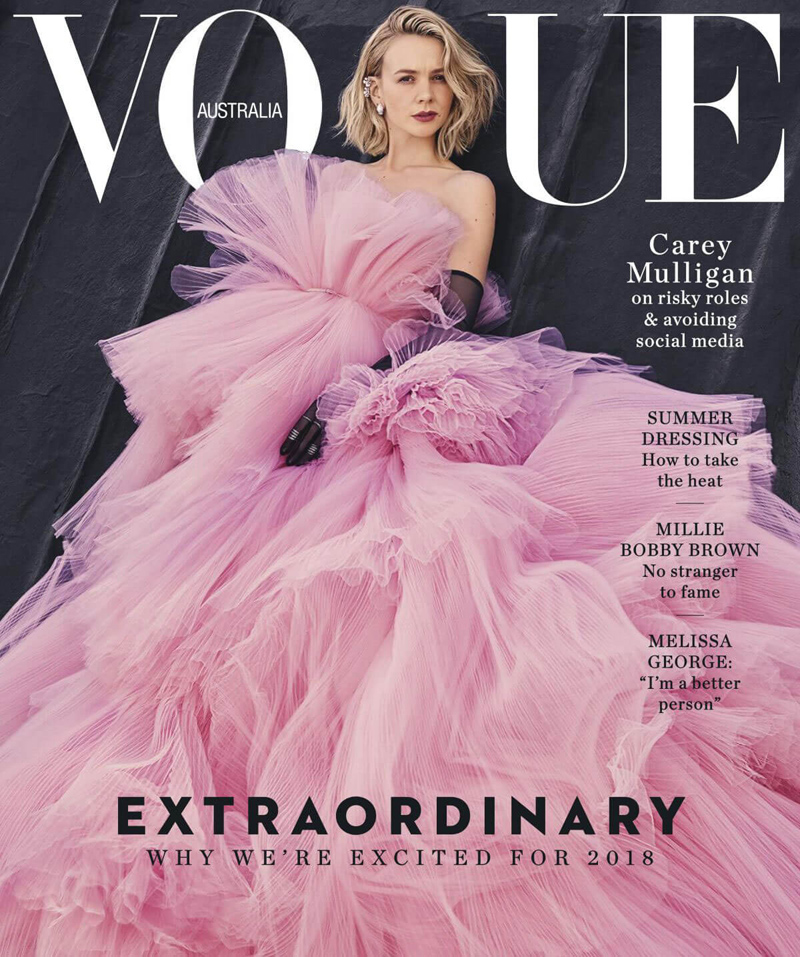 Сладкая вата: Кэри Маллиган в съемке Vogue Australia (фото 1)