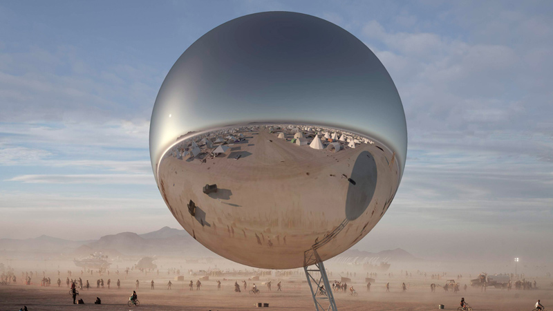 Архитекторы собирают деньги на зеркальный шар для Burning Man (фото 1)