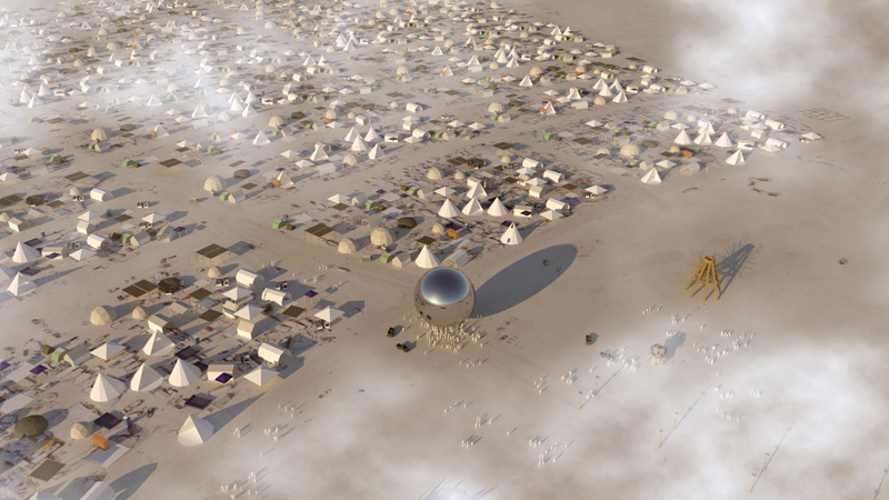 Архитекторы собирают деньги на зеркальный шар для Burning Man (фото 3)