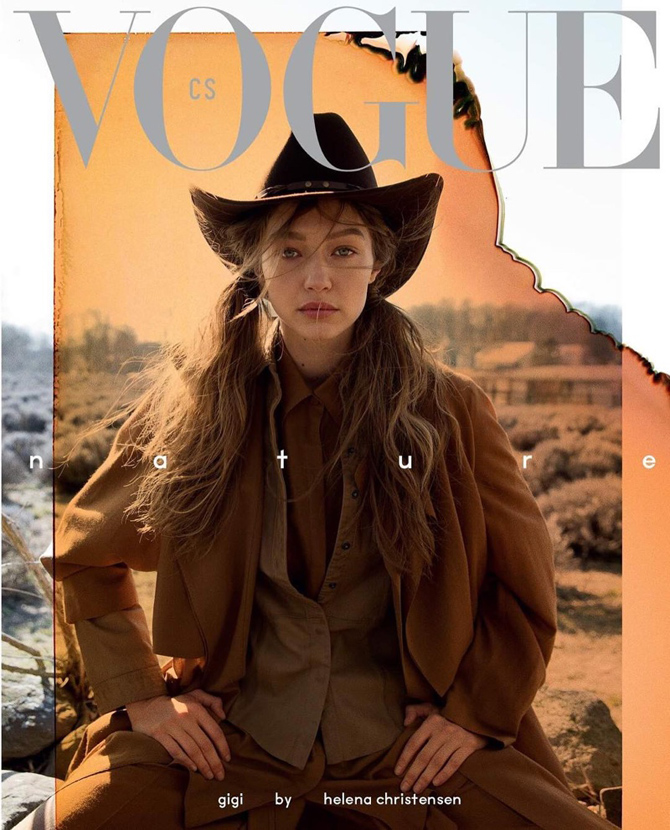 Хелена Кристенсен сняла Джиджи Хадид для обложки Vogue (фото 1)