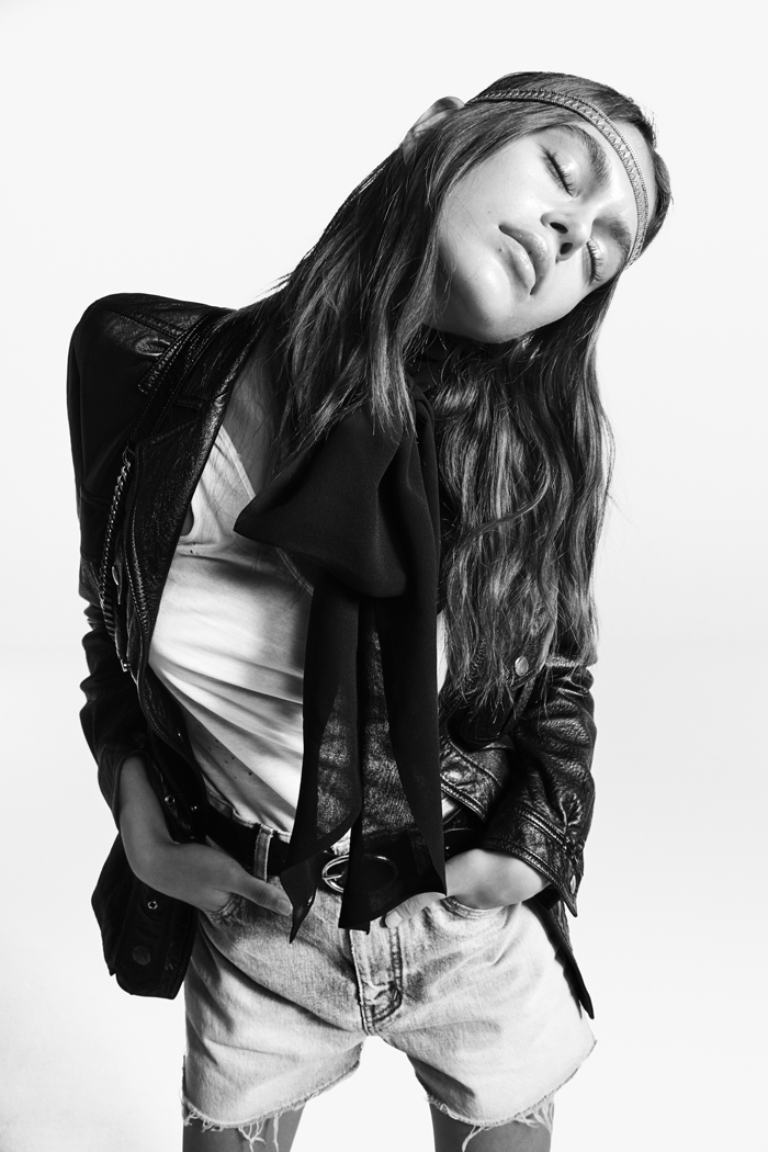 Кайя Гербер снялась в образе рок-звезды для Saint Laurent Denim (фото 2)