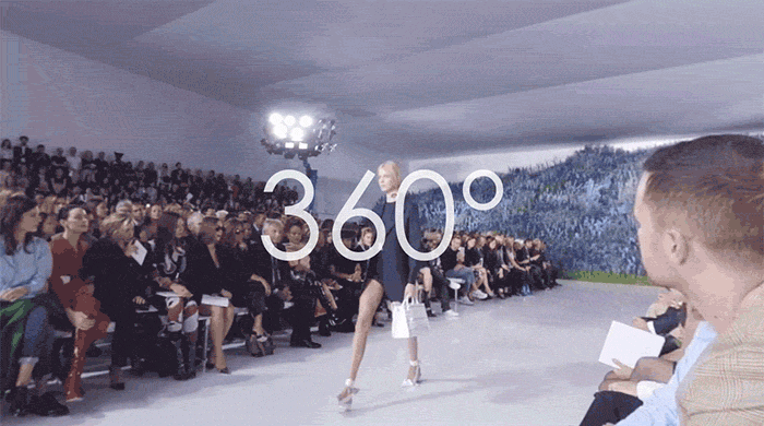 Смотрите кутюрный показ в панорамном видео Dior