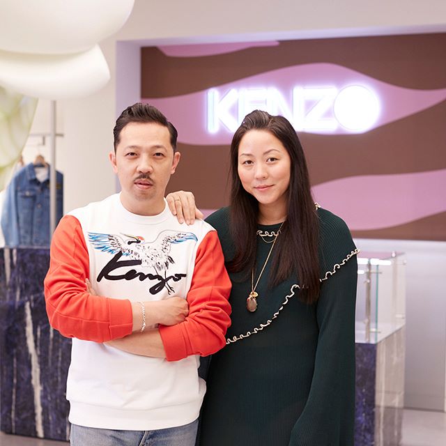 Hello Tokyo! Throwback to the opening night of one of our largest stores in Asia at #GinzaSix in Tokyo created by @kenzo's creative directors @humbertotoo and #CarolLim. Come and discover the new #kenzoss17 collection   