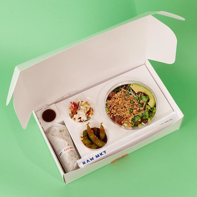 #MRLunches from @rawmkt effectively combines the best parts about being an adult (raw fish and avocado) with the best parts about being a Kindergartener (a perfectly portioned lunch box).