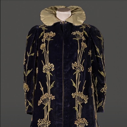 If you are one for grand entrances or sweeping exits, then this luxurious embroidered Arts and Crafts style evening coat, designed specifically to draw attention to the wearer, is for you. #WeWearCulture 
We joined over 180 renowned cultural institutions to create the largest ever virtual exhibition of style. The #WeWearCulture project by @googleartsculture  uses state-of-the-art technology to allow viewers to explore 3,000 years of world fashion and discover the stories behind the clothes we wear today. The collaboration is one of a number of ways the V&A is harnessing new technologies to bring its unparalleled fashion collection to life online. 
Link in bio 
#fashion #arts #crafts #coat #eveningcoat #designer #luxurious