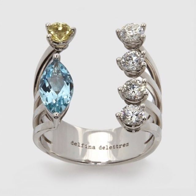 New Dot, New Style, New Cut! - Marquise Acquamarine, Round Heliodor & Diamonds available in stores
