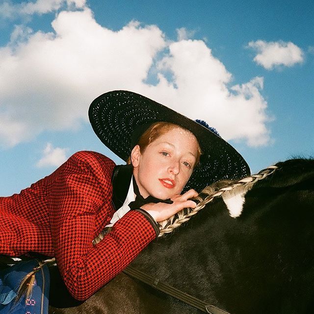 Here is a photo of @stella_vonsenger on a horse which justttttttt so happens to double as a jacuzzi for your eyes so pls take full advantage (  @denise.bodden)